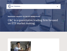 Tablet Screenshot of candctrading.com